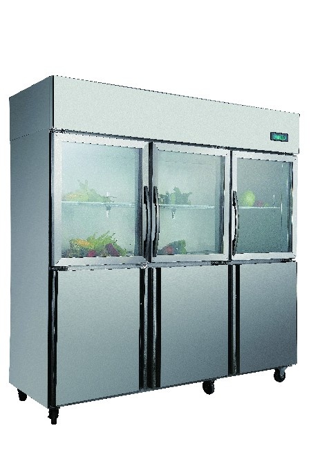 Standard project copper static cooling six door double temperature refrigerator(customized)